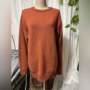 Cozy Rust Women's Crew Neck Sweater